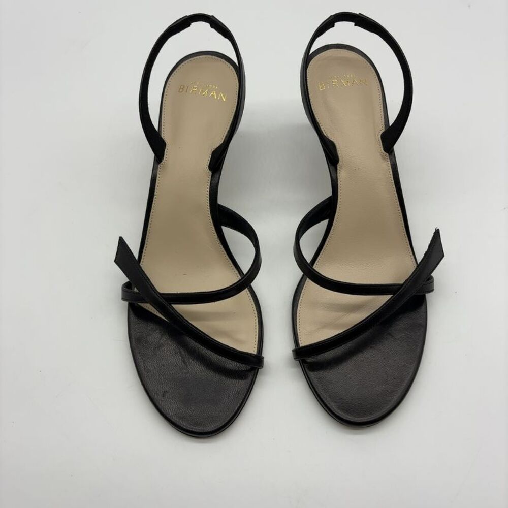 Alexandre Birman Black Strappy Slingback Heels